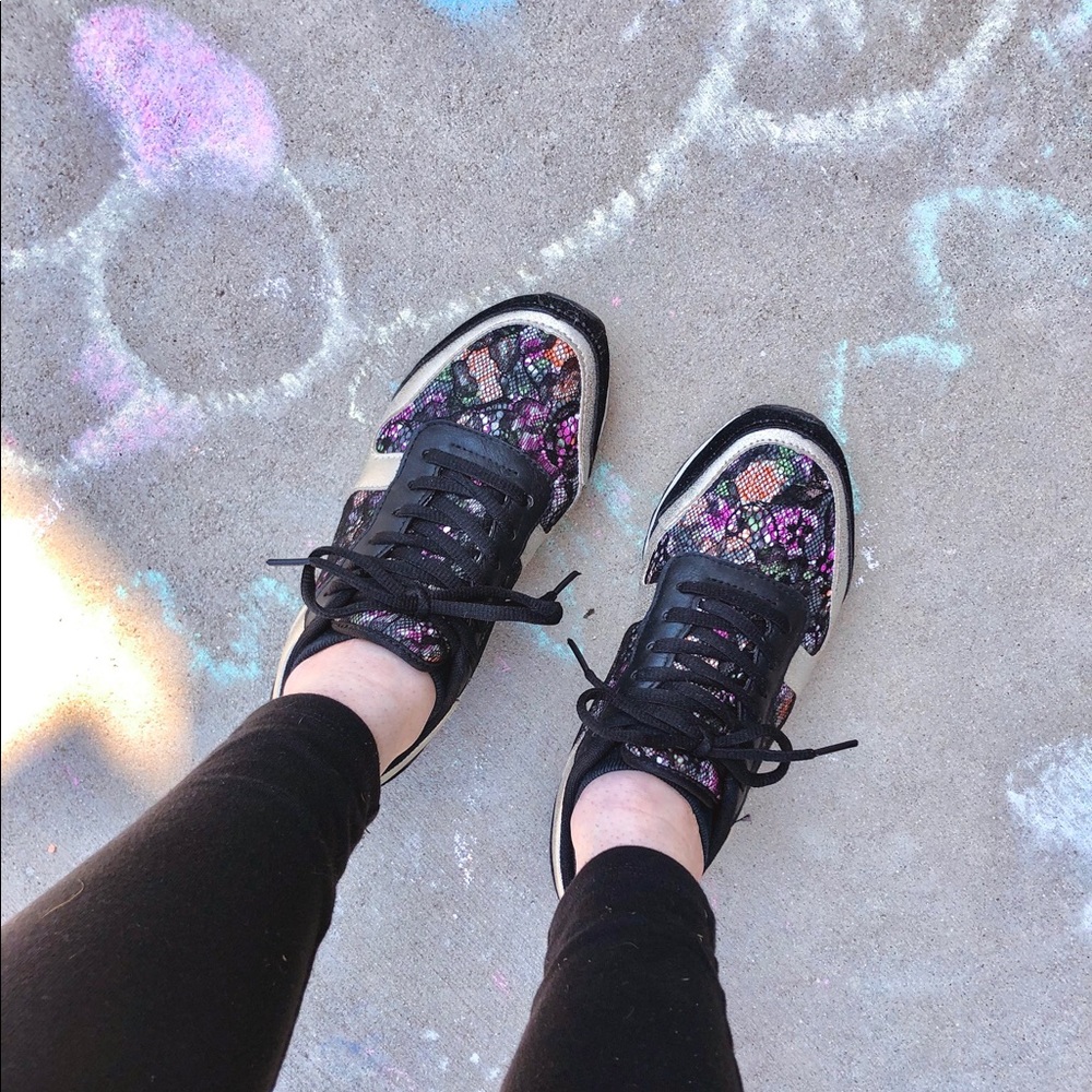 Floral sneakers